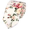 DB Dickie Bow Men's Luxury Cotton Skinny Neck Tie