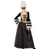 Atosa Costume Cortigiana Nero XS