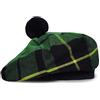 BELGLY Cappello scozzese Tam o' Shanter acrilico Tammy Jimmy cappello piatto in molti tartan