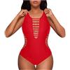 CEWIFO Costume da Bagno Donna Vita Alta Offerte Costume da Bagno da Donna con Collo, Spalline Colorate, Design a Triangolo sul Retro Aperto Costume da Bagno Donna Intero per Piscina Full Body