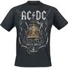 AC/DC Hells Bells Uomo T-Shirt Nero 100% Cotone Regular