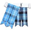 BELGLY Calze da kilt da uomo, con fibbie regolabili, tinta unita e tartan, giarrettiera in lana acrilica a punta