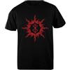 Udaytee Berserk Eclipse Brand T-Shirt Basic da Uomo Nera in Cotone