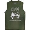 Rock Off officially licensed products AC/Dc Tank Top Muscle T Shirt About To Rock Band Logo Nuovo Ufficiale Unisex