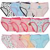 Kidear Serie di Bambini Ragazze mutandine12 Pezzi Bambini Mutandine Bambino in Cotone Morbido Slip Biancheria Intima età 2-10 Anni