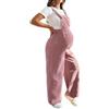 Hearda Salopette Premaman Pantaloni in Velluto a Coste, Lunghi Regolabili Tuta Maternità a Gamba Larga Overalls Gravidanza con Tasche Casual per Ufficio e Casa