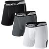 Separatec Boxer da uomo con tasca separata, traspirante, rinfrescante e ad asciugatura rapida, in rete, con volante, confezione da 3