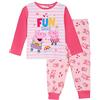Peppa Pig Pigiama da bambina classico rosa Peppa lungo in cotone lungo set