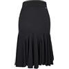 Ready4Dance Gonna Malaga - Eleganza e libertà di Movimento per Danza Latino-Americana Tessuto Morbido e Elasticizzato in Nero e Lurex