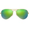 Ray-Ban Occhiali da Sole Unisex-Adulto, Argento, 58 mm