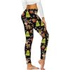 Kamviluer Leggings di Natale Donne Costume di Natale Leggings di Allenamento Esecuzione Di Natale Collant Stretch