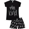 thepyjamafactory Be Kind Love Ragazze Corta Cotone Pigiama Pjs per Bambini