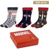 Disney MARVEL Pack Calzini Multicolor - 3 Paia - Taglia 40 a 46 - Calze Lunghe Fabbricate in Cotone, Poliammide ed Elastan - Prodotto Originale Disegnato in Spagna