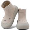 LACOFIA Calzini Scarpe Primi Passi Neonato Calze Antiscivolo Bambino con Suola in Gomma