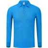 Rfmfkkg Polo da golf da uomo, a maniche lunghe, con risvolto, tinta unita, con bottoni