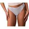 Calvin Klein Donna Perizoma Brazilian con Fascia con Logo, Blu (Breezy Blue), M