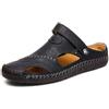 Asifn Uomo Pelle Sandali Trekking Sportivi Scarpe Spiaggia All'aperto Cuoio Traspiranti Regolabile