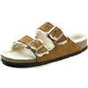 Birkenstock Arizona VL Pelle d'Agnello 1020528 Sandali, Marrone Visone, 38 EU