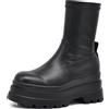 IF FASHION Stivali Stivaletti Scarpe Chelsea da Donna Platform Elastico Zeppa XG110