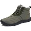 POPOTI Stivaletti Donna,Popoti Stivali Inverno Caldo Neve Stivaletti Imbottiti di Unisex Impermeabile Appartamenti Stivaletti Antiscivolo Casual Camminate All'aperto