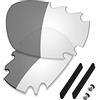 Saucer Kit di lenti e gomma Premium per Oakley Jawbone Vented Racing Jacket