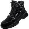 GemChve Scarpe Antinfortunistiche Uomo Donna Impermeabile Invernali Termiche Imbottite con Punta in Acciaio Regolazione Rapida dei Lacci Stivali 38-46 EU