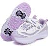 ENEN Sportive Scarpe da Skateboard 4 Ruote, 2025 Scarpe con Rotelle Bambina Bambino, Skateboard Sneakers Outdoor Multisport Ginnastica da Pattini per Ragazze e Ragazzi