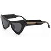 Marni Fairy Pools Black - Occhiali da sole per adulti, unisex, nero, taglia unica
