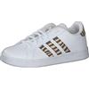 adidas Grand Court K, Sneaker Ragazza (Cloud White/Core Black/Acid Red, Fraction_36_And_2_Thirds)