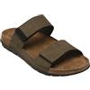 Dr. Scholl's Scholl, Sandalo Gregor Uomo, Doppia fascia regolabile (Verde Oliva, Sistema Taglie Calzature EU, Adulto, Numero, Media, 45)