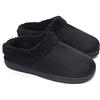 ofoot Caldi Mocassini da Donna in Pelle Scamosciata Pantofole Zoccoli con Soffice Fodera in Pelliccia di Flanella Memory Foam Indoor Outdoor Antiscivolo Suole in Gomma