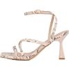 Rio Fiore Sandali Donna con Tacco, Nero/Argento/Marrone/Fucsia/Serpente/Bianche 8.5 cm Tacco a spillo, Sandali donna alti, Ecopelle, 2681L-1-A-3