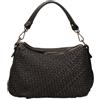 Gave Lux Borsa a Spalla Donna Novella Vera Pelle Intrecciata Zip