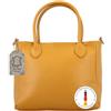 Gusti Leder Gusti Borsa a tracolla in pelle Carola - Borsa a tracolla in pelle da donna giallo pelle