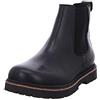 Birkenstock 1025764 Highwood Slip On Black Scarponcini Beatles per Uomo in Pelle Nera