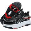 Surwin Scarpe con Rotelle Bambino, Scarpe con Ruote Fibbia Girevole Sneaker con Rotelle Bambini Ragazzo Ragazza Sneaker Skateboard Traspirante per Feste Compleanno, 30 EU-40 EU