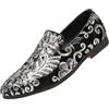 Generisch Scarpe da uomo casual alla moda con paillettes singole, un piede imbarco set piede scarpe da uomo scarpe di soia compatibili con abbigliamento da moto scarpe da uomo