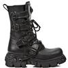 New Rock Nomada Black Uomo Stivali Nero EU47 Pelle
