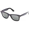 EMANTINA ECOMMERCE AND DISTRIBUTION SERV Ray-Ban - Original Wayfarer Rb 2140, Wayfarer, Acetato, Uomo, Black/Grey Green(901A), 50/22/150