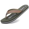 ARRIGO BELLO Infradito Uomo Ciabatte Estive Comodi Supporto Arco Pelle Eleganti Flip Flops Spiaggia Piscina Mare Pantofole Sandali Taglia 41-46