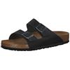 Birkenstock Arizona, Sandali unisex adulto, nero (black birko-flor), 44 (normale)