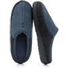 GOEWY Pantofole da uomo bicolore con memory foam, accoglienti e calde, scarpe da casa per interni ed esterni, regali per uomo