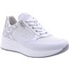 Nero Giardini E512930D Skipper Rete Chic Bianco Sneakers per Donna in Pelle Zeppa Alta (Taglia 39)