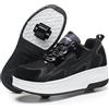 ENEN Scarpe con Rotelle Bambina, Sportive Scarpe da Skateboard, 2 Ruote Skateboard Sneakers Outdoor Multisport Scarpe da Ginnastica da Pattini per Ragazzi e Ragazze
