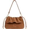 Coccinelle Pelle borsa a tracolla Lidia Handbag Suede Leather/Smooth Leather Cognac/Cognac marrone chiaro