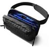 HEROIC KNIGHT Piccola borsa a tracolla, 2,5 l, leggera, con tracolla rimovibile, per uomini e donne, impermeabile, casual, per viaggi, uso quotidiano, escursionismo, ciclismo, colore nero