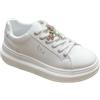 Byblos Sneakers Donna Polis24 Laminato Bianco/Oro o Bianco/Argento
