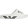 EA7 Emporio Armani Scarpe da Spiaggia Bianco/Nero (7X000356-AF18618-MZ021) Ciabatte Spiaggia Uomo Bianco Antiscivolo con Logo EVA, su suola più spessa