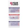 Calendario trittico 3 spirali lusso 31x86 cm carta naturale 2027 Personalizzate o neutre
