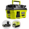 Ryobi RV1811-0 - Aspiratore solidi e liquidi portatile a batteria - 18V 2Ah